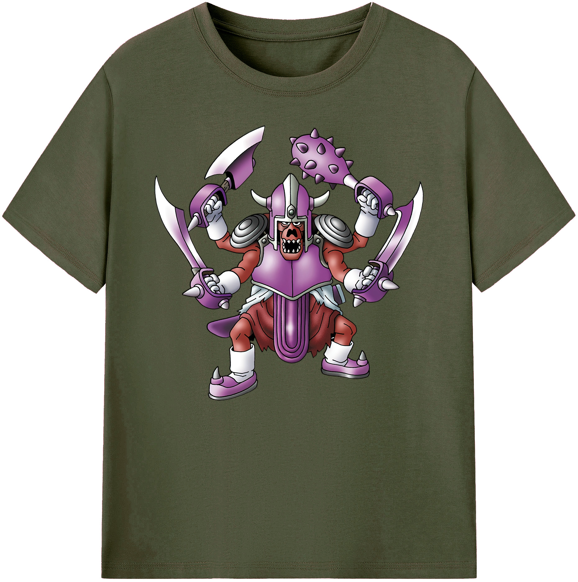 （画像用） ドラゴンクエスト Doragon Kuesuto Dragon Quest 綿100％ メンズ半袖Tシャツ｜肌触りやわらか＆通気性